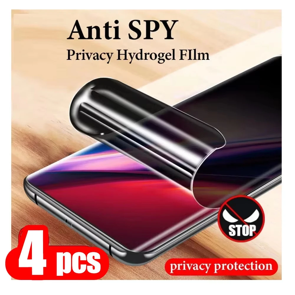 1-4 Stück Anti-Spionage Hydrogel-Folie für Samsung S25 Ultra S25 S26 Ultra S26 S24 Plus S23 FE S22 5G S25 Edge Weiche Folie Displayschutz