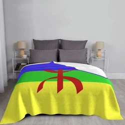 Flag Of Amazigh Blanket Coral Fleece Plush Decoration Drapeau Amazigh Berber Soft Throw Blanket for Home Bedding Throws