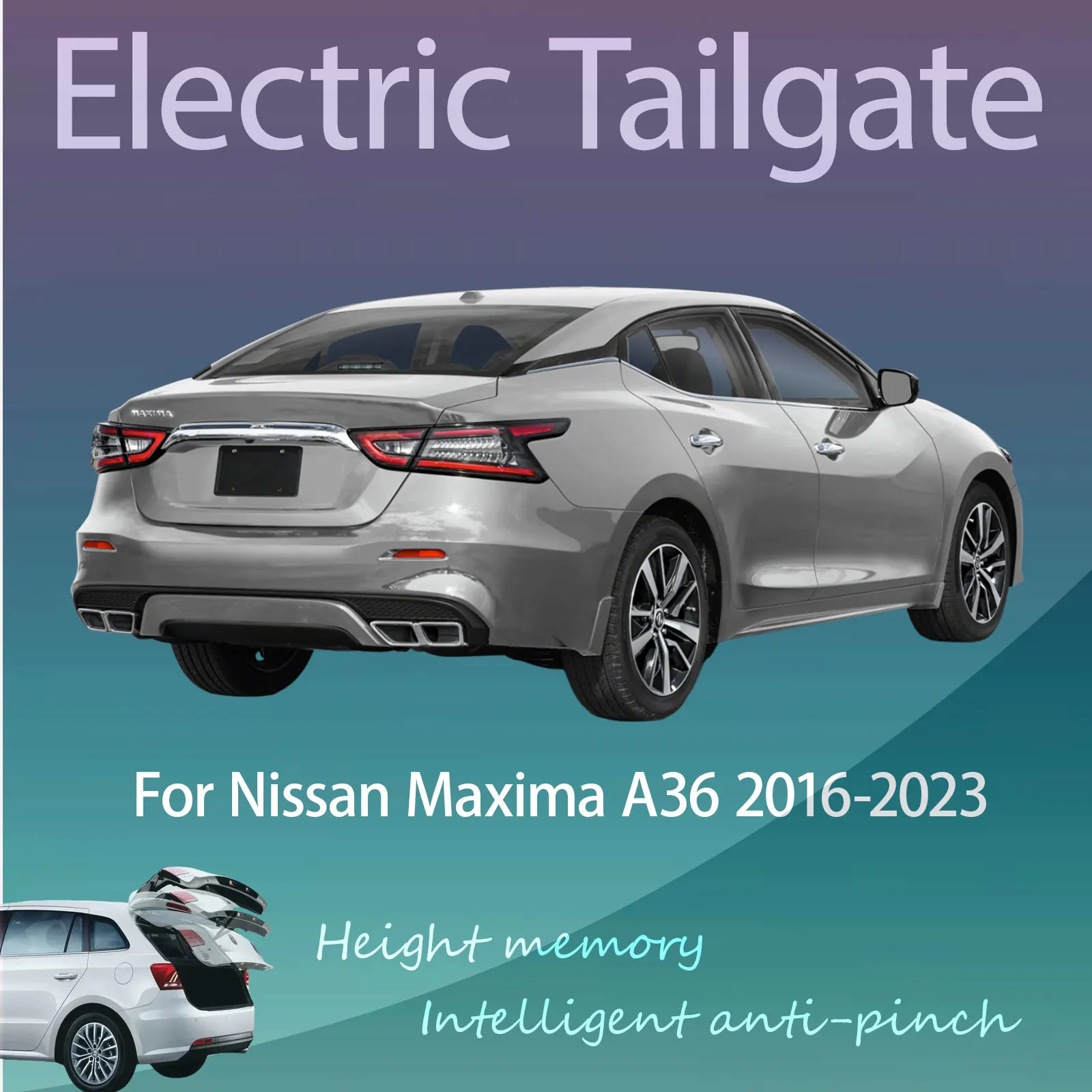 For Nissan Maxima A36 2016-2023 Electric Tailgate with Sensor Trunk Anti-pinch Memory Height Intelligent Operation