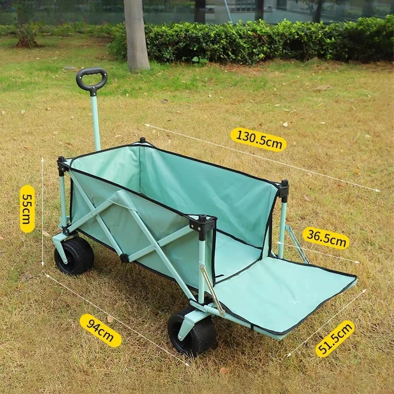 Modern multi-purpose camping folding trolley with reclining seat garden trolley