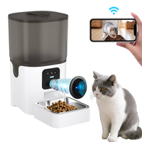 Automatic Cat Feeders 2.4G&5G WiFi 6L Smart Pet Feeder Dispenser APP Control Remote Feeding Detachable Intelligent Dog Feeder