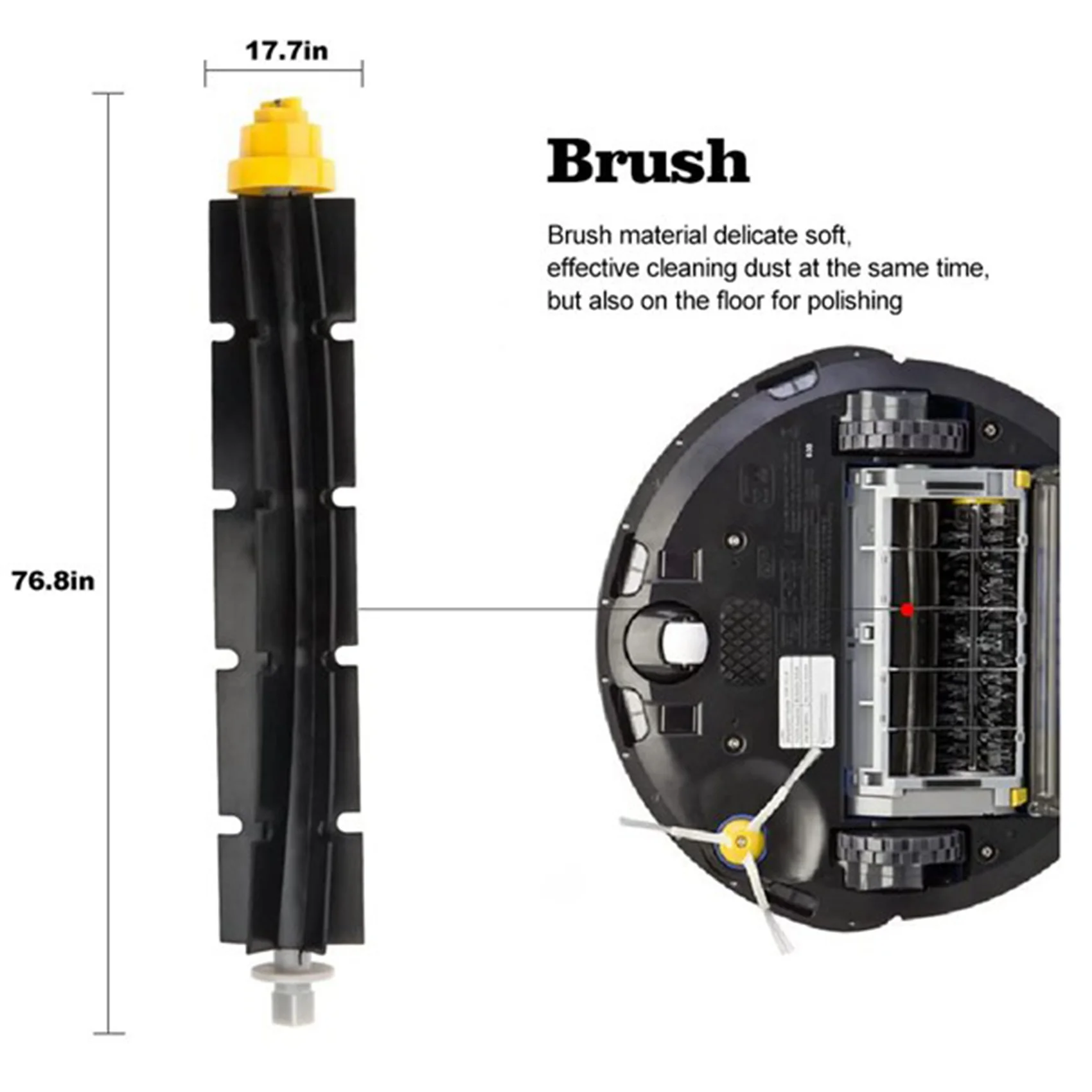 Centre Roller Side Brush Hepa Filter for IRobot Roomba 600 Series 605 606 616 620 650 655 660 676 Robot Vacuum Cleaner