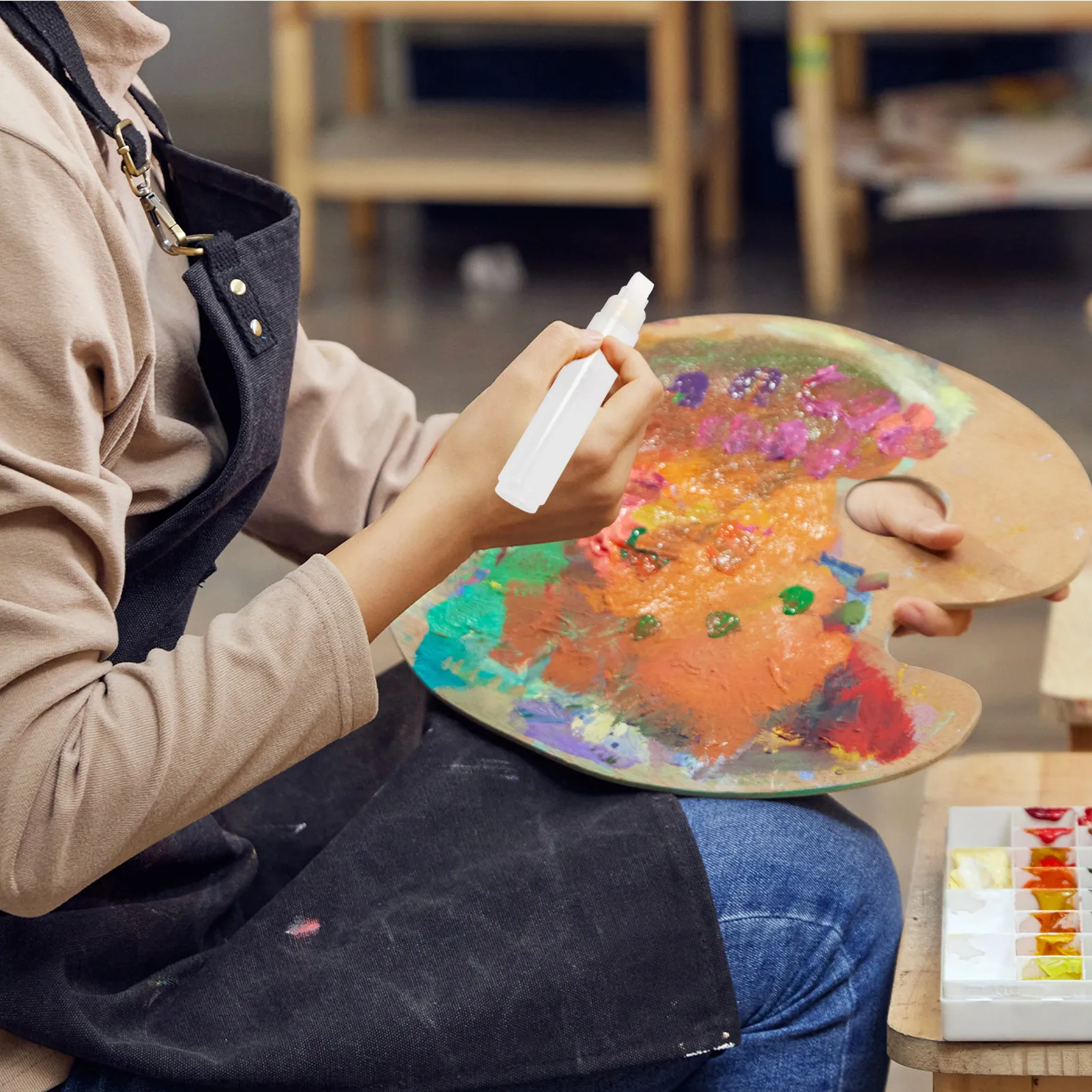 

Refillable Acrylic Paint Markers Flat Tip Empty Barrels for Graffiti Drawing Painting on Paper Wood Ceramic Smooth Flow Vibrant