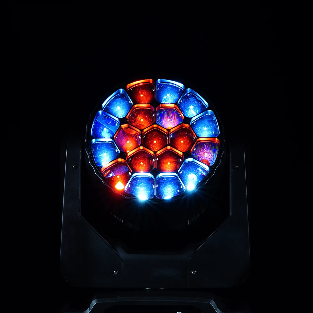 JMS WEBB Zoom 19x20 واط عيون النحل الكبيرة شعاع وغسل إضاءة الرأس المتحركة لـ DJ Dance Wedding Bar معدات مسرح الحفلات الموسيقية #3