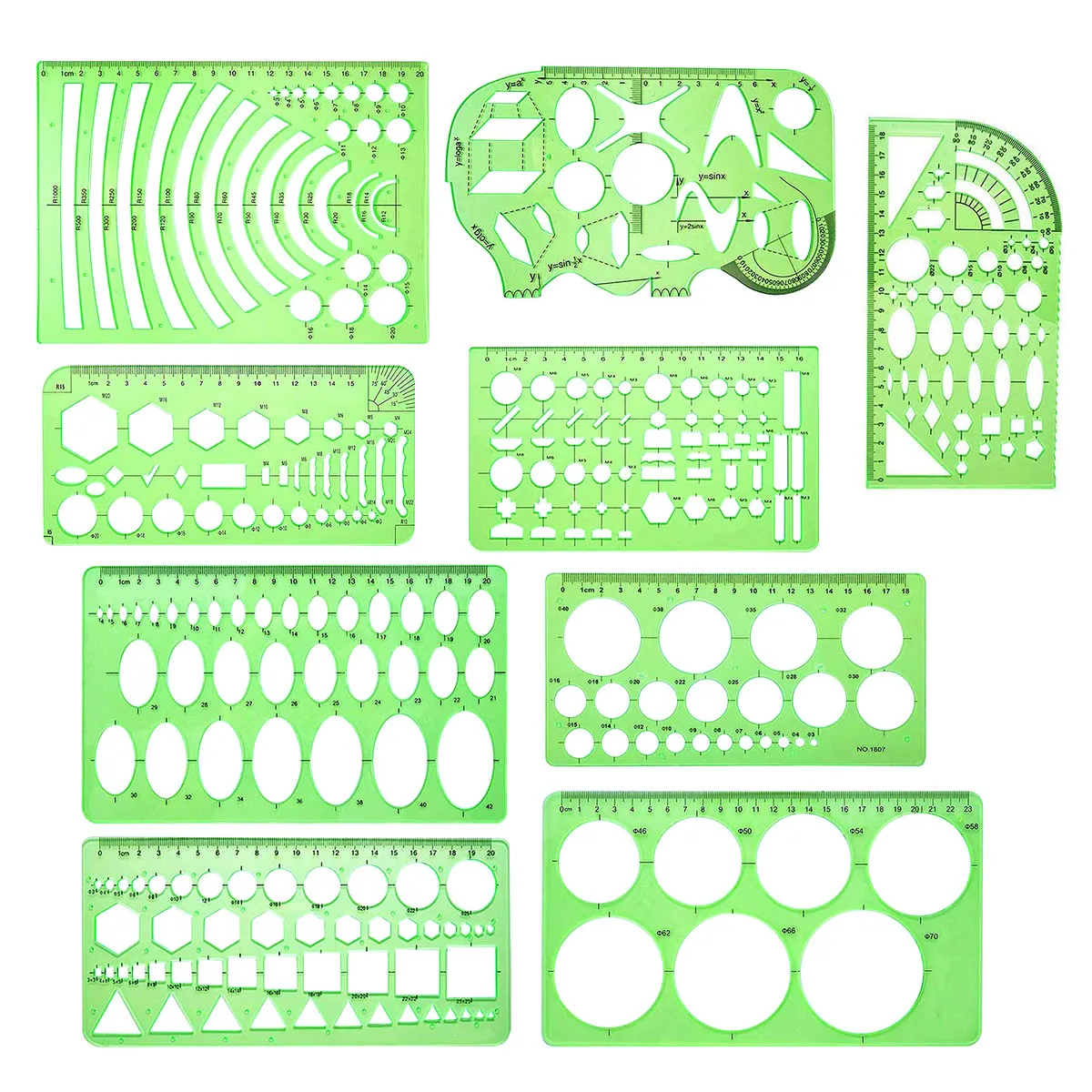 

Drawing Templates Set Transparent Geometric Rulers For Architecture Measuring Tool School Office Supplies Building