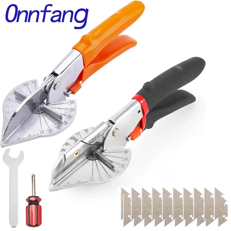 Onnfang 45-135 Degree Angle Shear Scissors Suit Stainless steel Angle Scissors Plastic Pipe Hose Scissor For Plumbing Tools