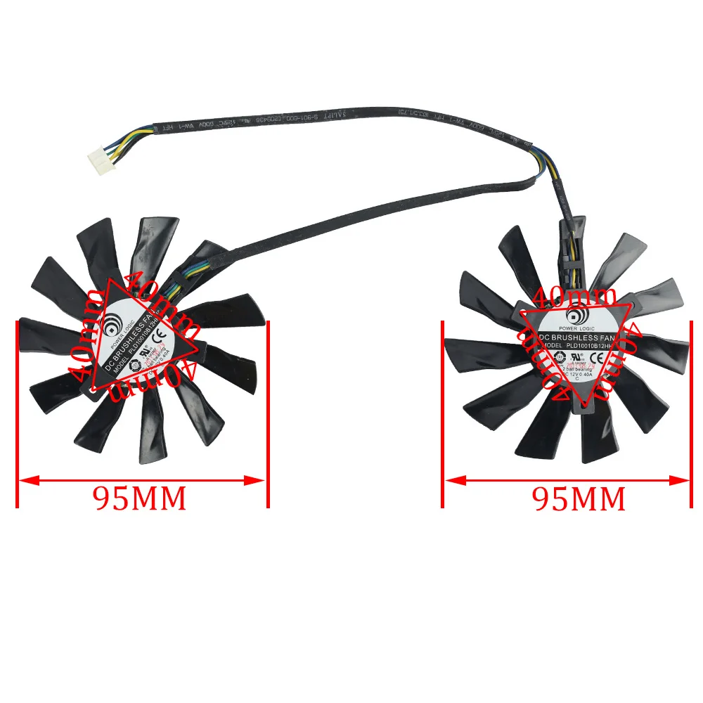 Prod10010b12hh-スペアクーラー95mm,msi gtx 760 hawk r9 270xホーク用グラフィックカード,冷却