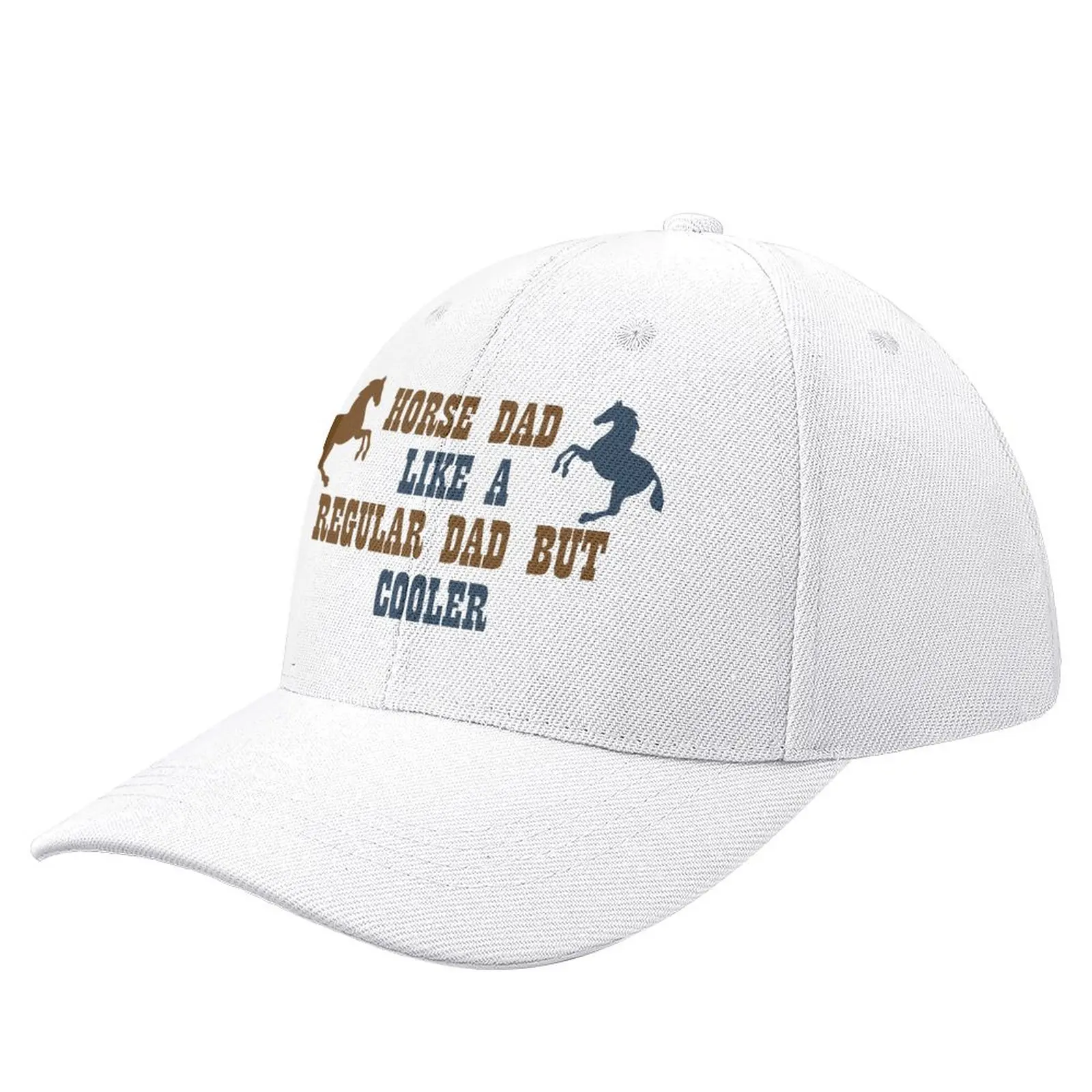 Horse dad like a regular dad but cooler,funny horse,Horse Baseball Cap Luxury Hat Icon Horse Hat Women's Beach Men's