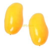 K3KD Set Of 2 Realistic Mangoes Props for Office Decoration Decorative Faux Fruits
