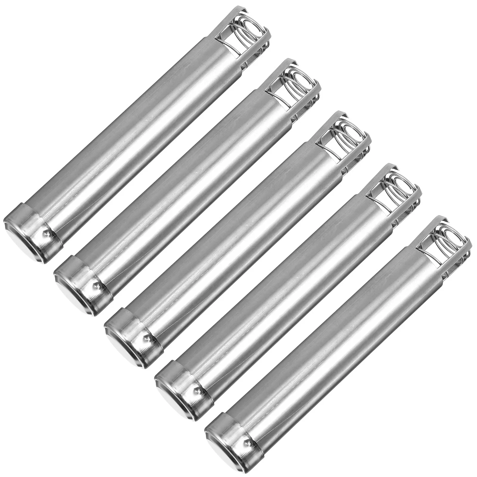 5Pcs Portable Moxa Stick Pusher for Moxibustion Therapy Healthy Safe Material Spring Design Dustproof Screen Easy Operation Pain