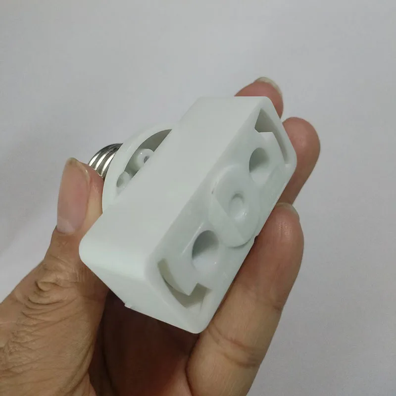 12pcs Japanese-Style E26 to Lamp Hanging Unit, Tool-Free Mounting Bracket for Junction Box, White
