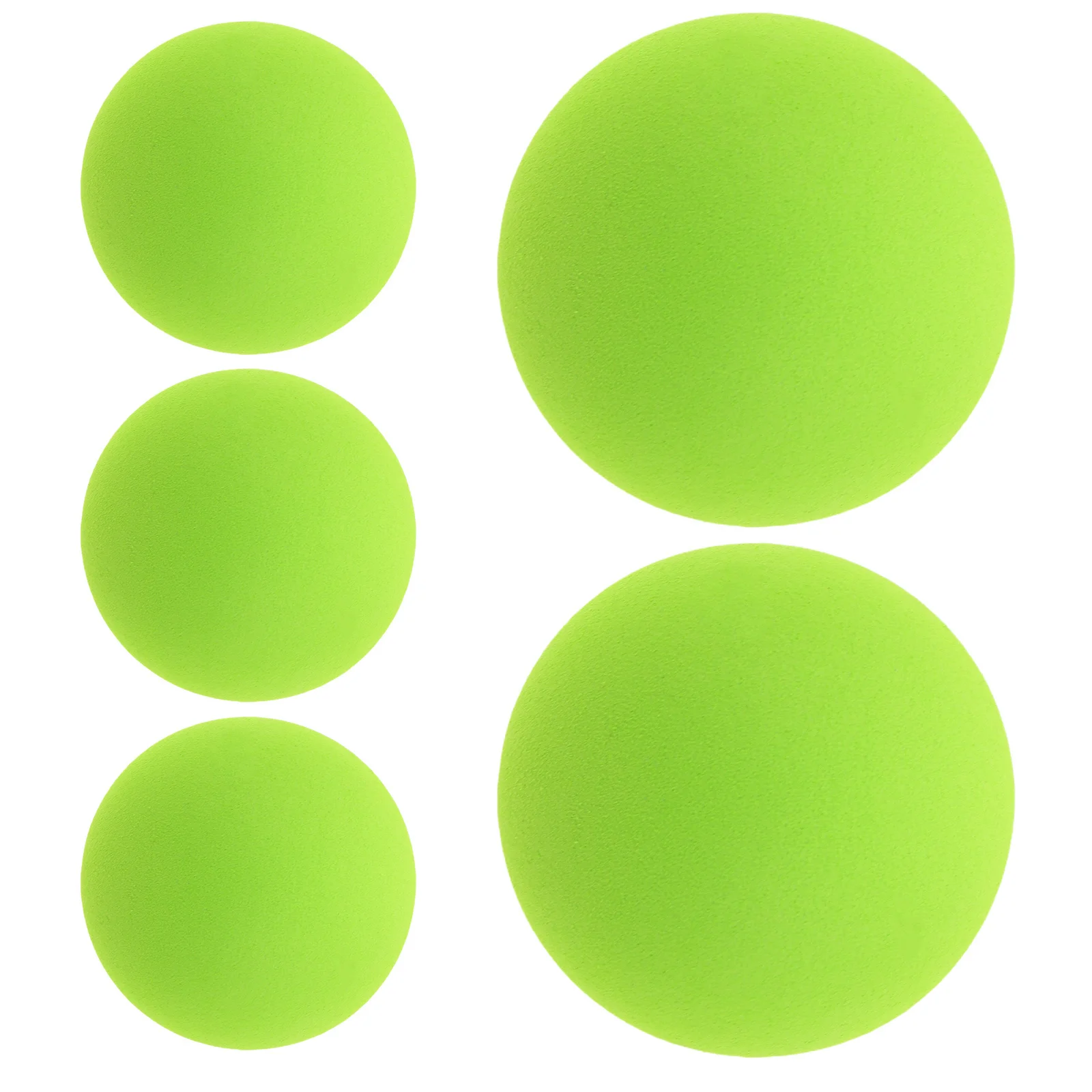 5Pcs Children's Training Baseball Soft Green Eva Sponge 5.5cm Mini Practice Balls Indoor Throwing Birthday Party Favor Foam