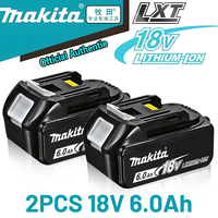 100% original Makita battery, 18V 6.0Ah rechargeable battery, replacing Makita BL1830BL1840BL1850BL1860B, power tool battery