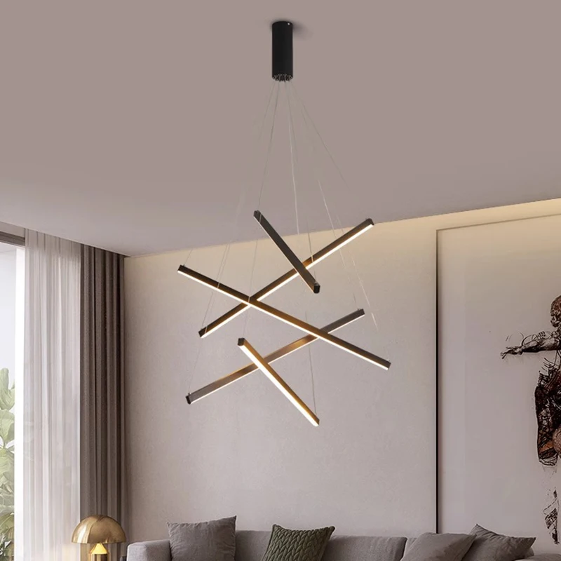 Modern LED Chandeliers para Home Decor, Luzes penduradas, Sala de estar, Sala de jantar, Iluminação interior