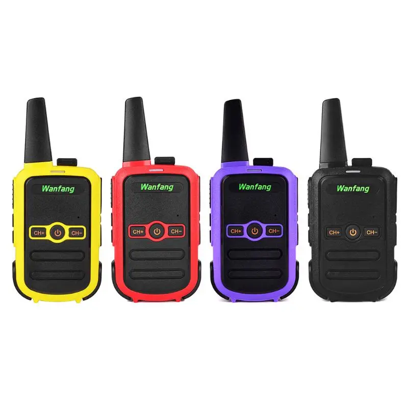 Walkie-talkie ultrasottile Mini professionale a colori Ultrasottile Ultra-piccolo USB con ricarica diretta Piccolo walkie-talkie