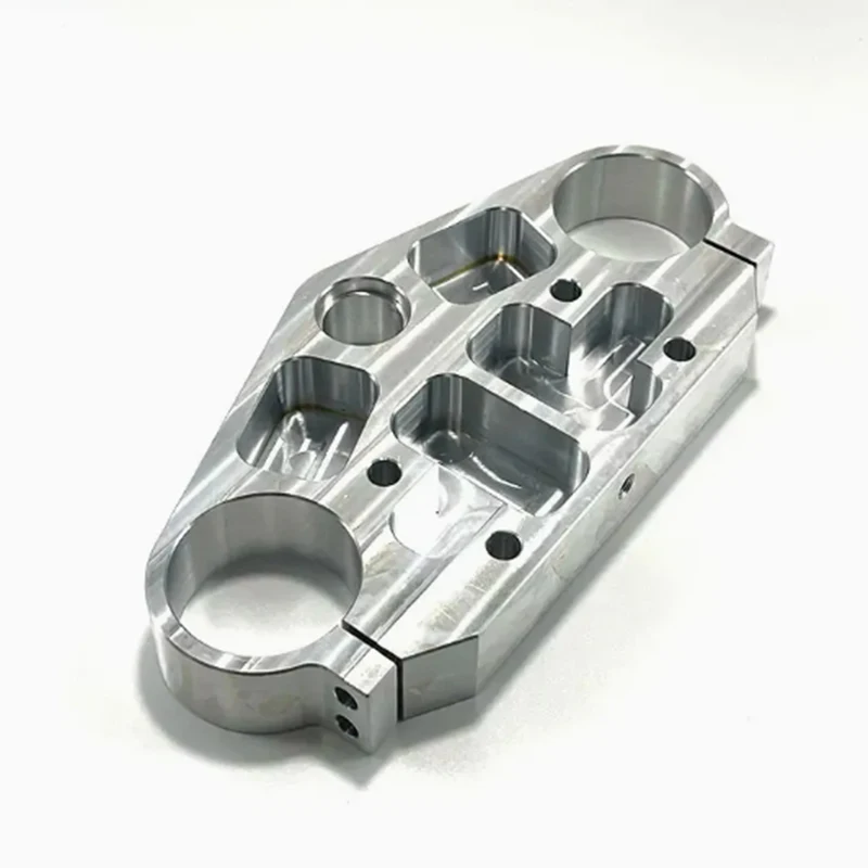CNC Machined Stainless Steel Valve Housing Bracket Precision Milling Hydraulic Valve Seat Mount Base