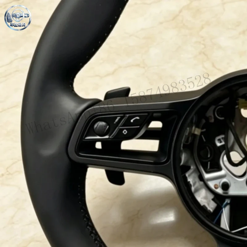 High-End Customization Leather Sports Steering Wheel for Porsches Panamera Macan Cayenne Cayman Taycan 911 718 996 997