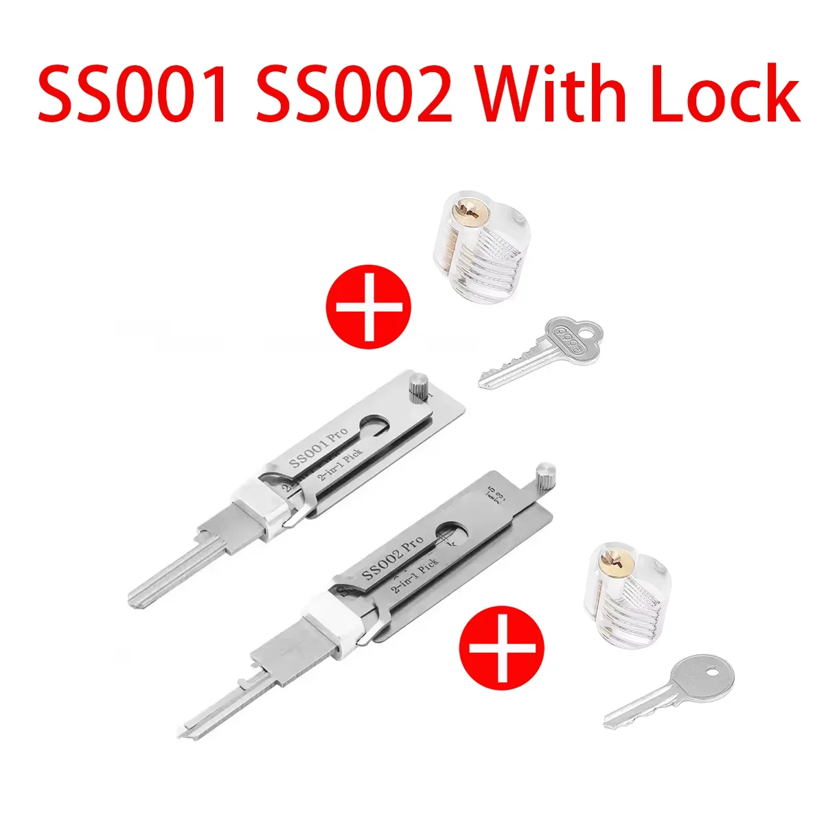 SS001 SS002 2 in1 Locksmith Tools Master Key Decoder Micha Decoder Hooks Topolines To Open Locks