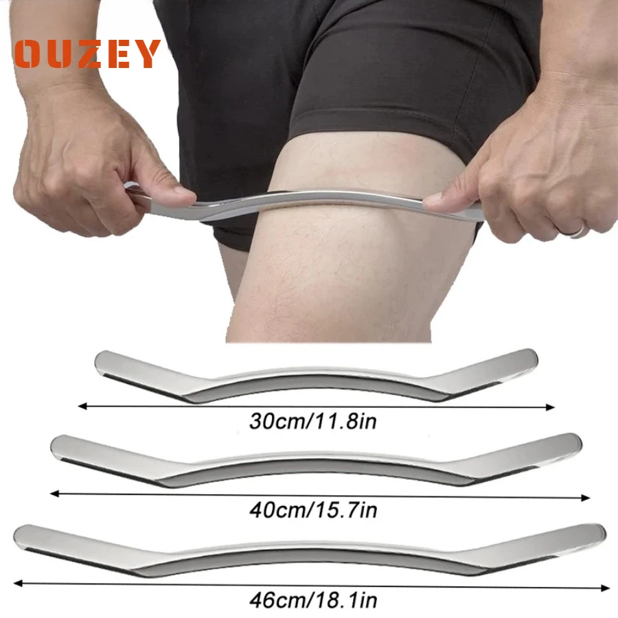 

1Pcs Sport Stainless Steel Long Gua Sha Tool-Guasha Long Bar Muscle Scraping Massage Tools-Help Relieve Sore Muscles Soft Tissue