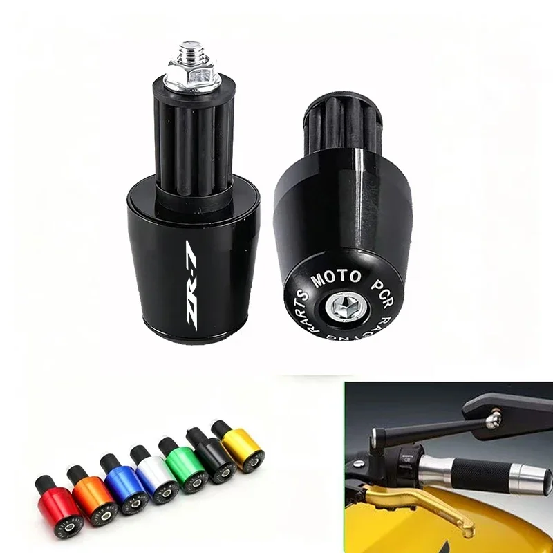 For Kawasaki ZR7 ZR-7 1999-2001 7-Color Motorcycle Grip Plug Cnc Handle Bar Handlebar Grips Cap End Handle Plugs Cap Accessories