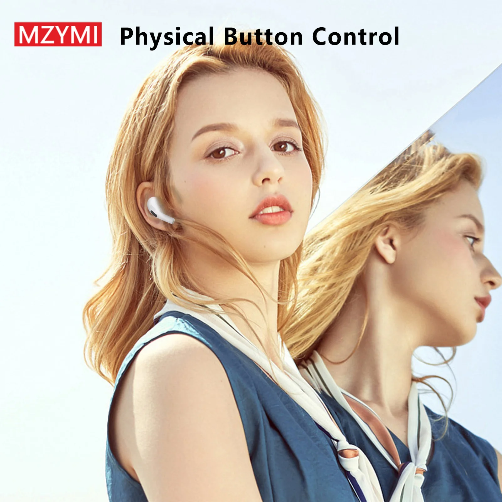 MZYMI TWS Earphones AP05 Mijia Bluetooth5.3 True Wirless Headphones Waterproof 9D Stereo Earbuds Sport Headset Built-in Mic