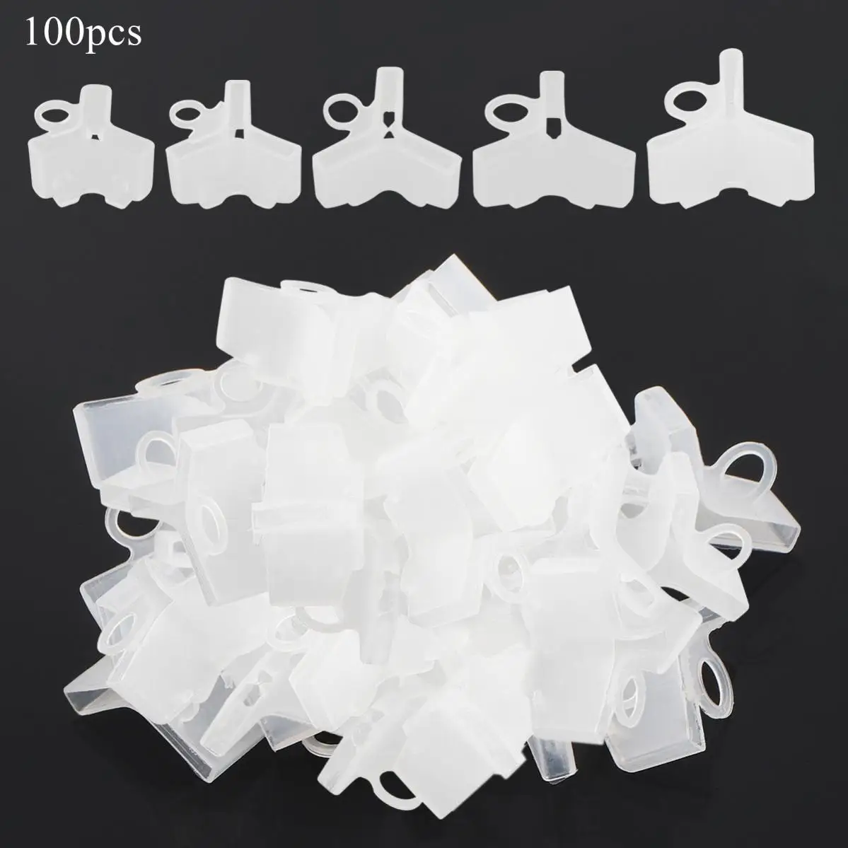 100pcs 1# 2# 3# 4# 5# Mixed Hook Safety Cap Protector Fishing Treble Hooks Covers Fishing Hook Bonnets