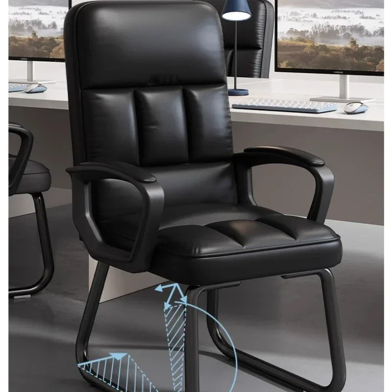 Portable Multi-functional New Office Chair, Simple Staff Chair, Bow Back, Computer Chair, Home Mahjong Seat