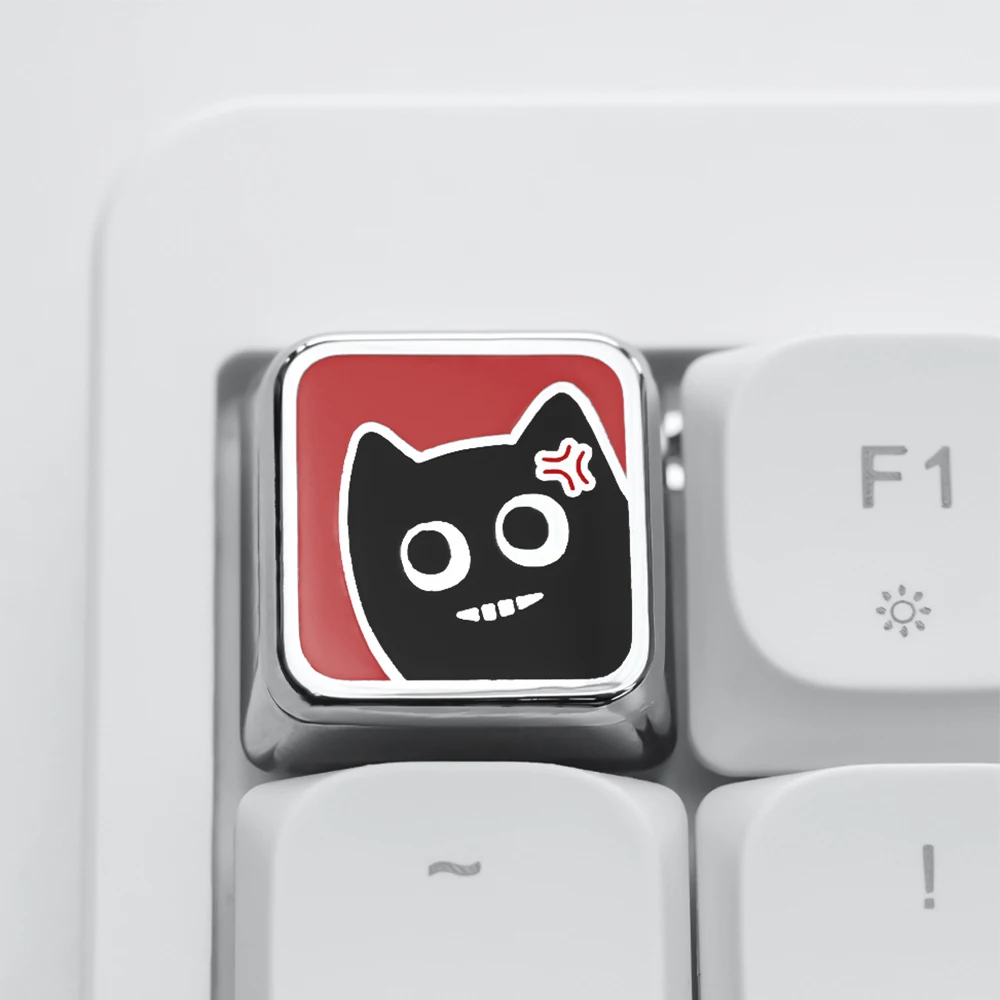 Low Profile Keycaps Mechanical Keyboards Metal Keycaps ESC Arrow Cute Cat Custom Magnetic Gaming Key Caps