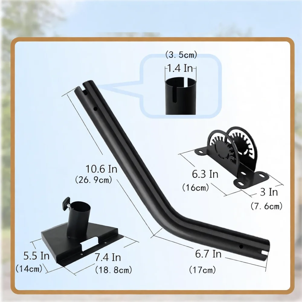 Durable Metal Roof Mount For Star Link Gen3 Antenna Adjustable Bracket For Outdoor Rv Camper