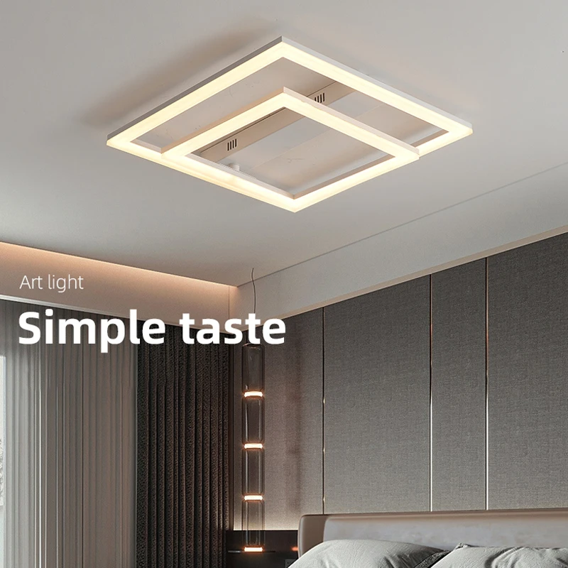 

New Led Flush Mount Ceiling Light Home Modern Minimalist Bedroom Chandeliers Creative Personality Round Room Lighting Lamp