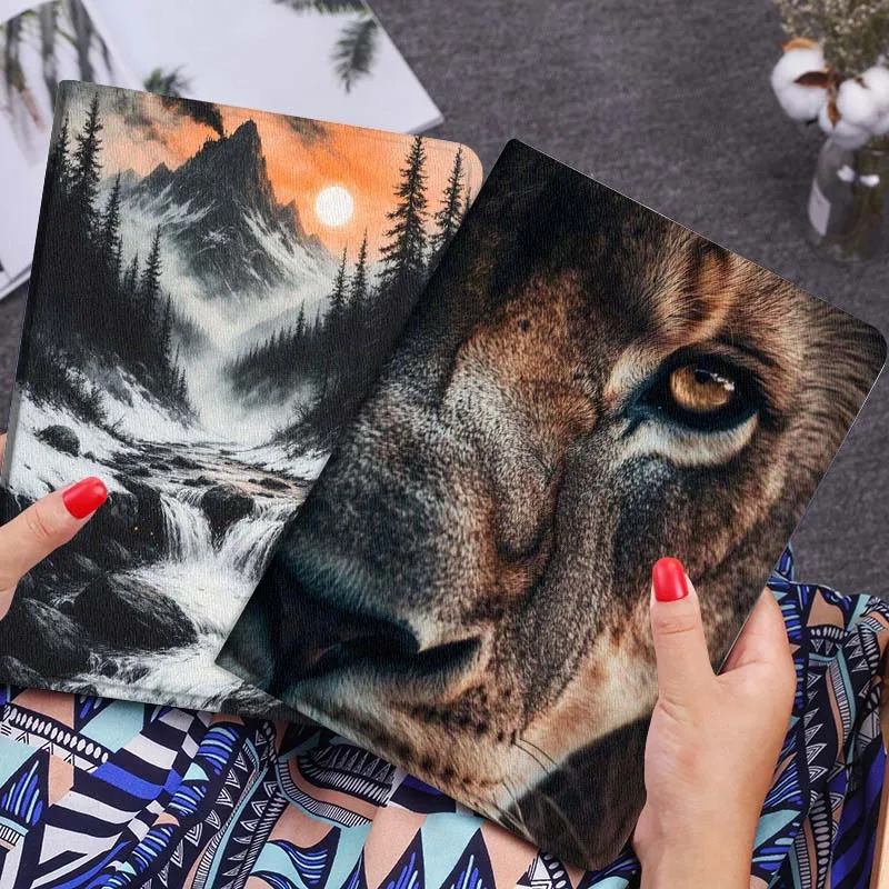 

Чехол для планшета с изображением головы льва для Huawei Honor MatePad MediaPad Air 5 6 7 11 V6 V7 V8 V9 X9 X8 T10 T10s C5e T5, подарок