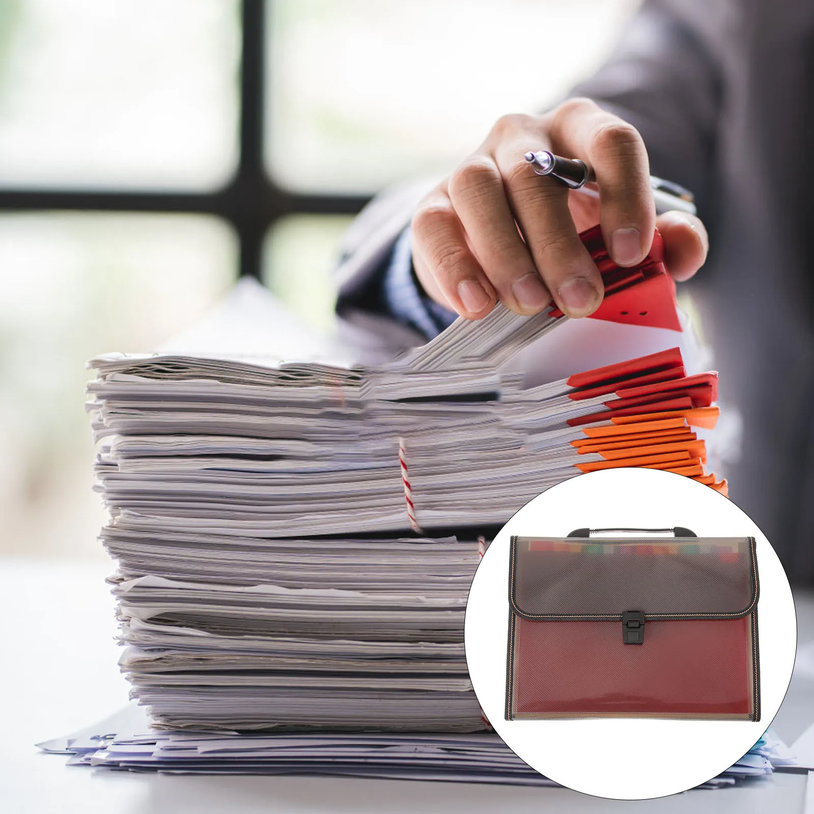 

Manager A4 Expanding Folder Portable Document Organizer Multi Pocket Storage Bag Pp Material Lightweight Filing Solution