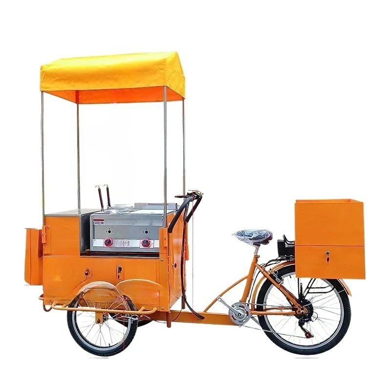 

Night market Internet celebrities stall Fried food Snack car Multifunctional food truck Mobile car Reverse ride three wheels