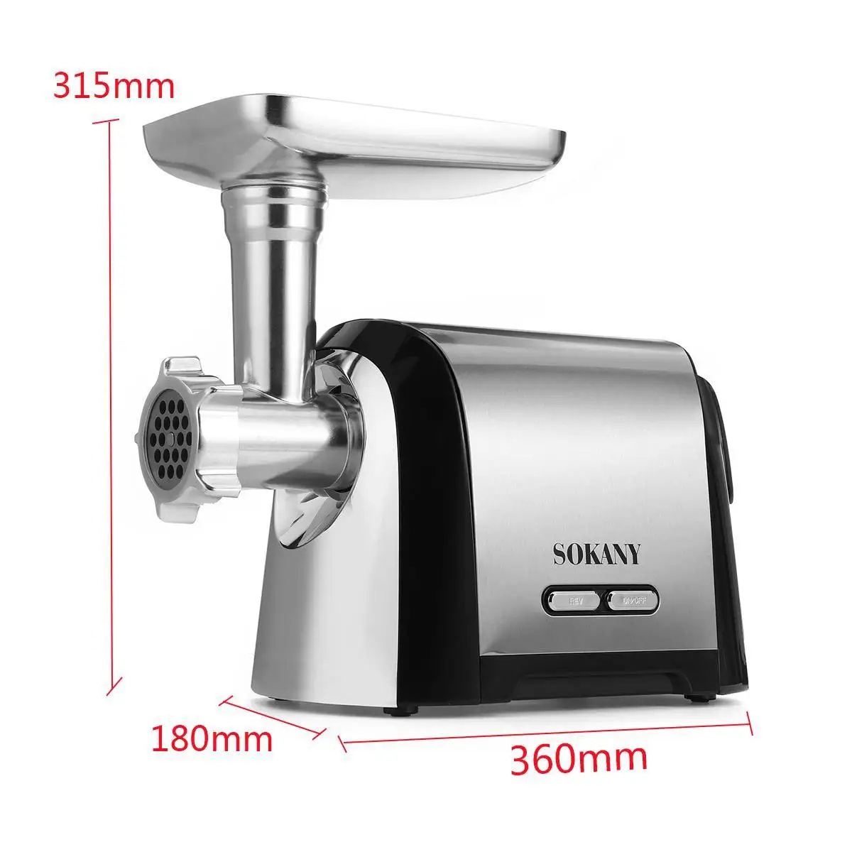 Electric Meat Grinders 3200W Stainless Steel Powerful Electric Grinder Sausage Stuffer Meat Mincer Home Kitchen Food Processor