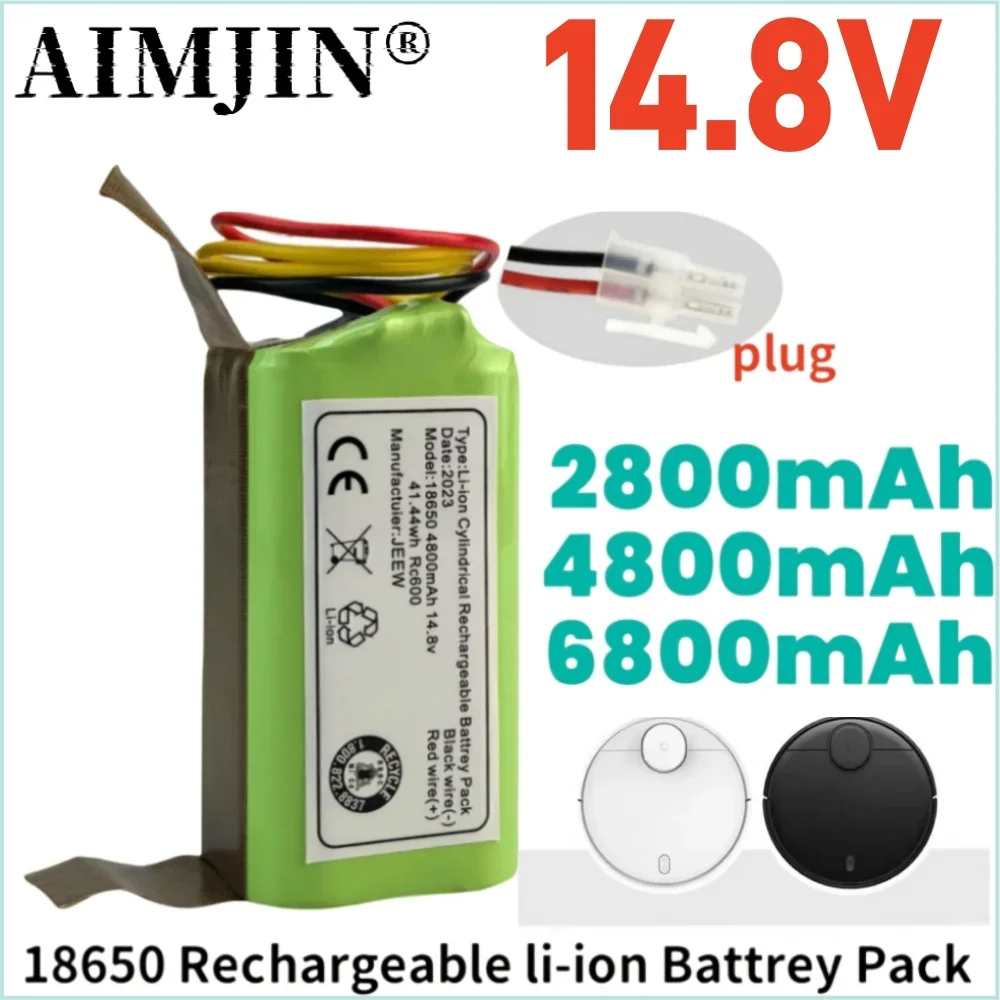 

New 14.8V 2800/4800/6800mAh Li-ion Battery Pack For Airrobo P20 Robot Vacuum Cleaner