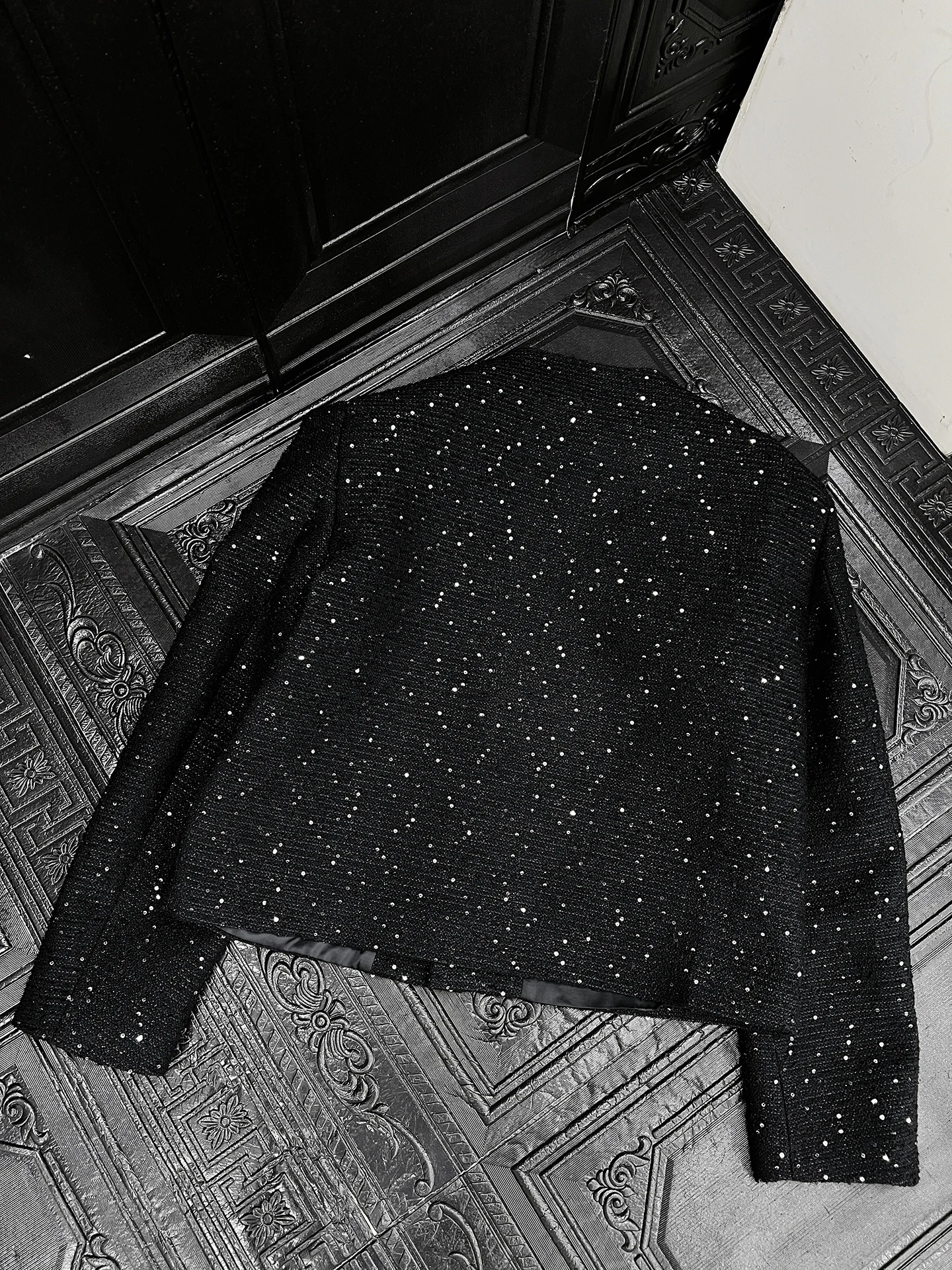 Men's 2025 High-end Metal Decorative Leather Design Tweed Jackets Male Small Fragrant Top Embroidered Sequined Short Style Coats