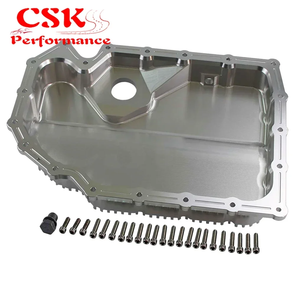 Aluminium Silver EA888 Engine Oil Sump Pan Fits  For Gen 2 Gen 3 VW Golf GT I R MK6 MK7 Audi A3 S3 TSI - view 3