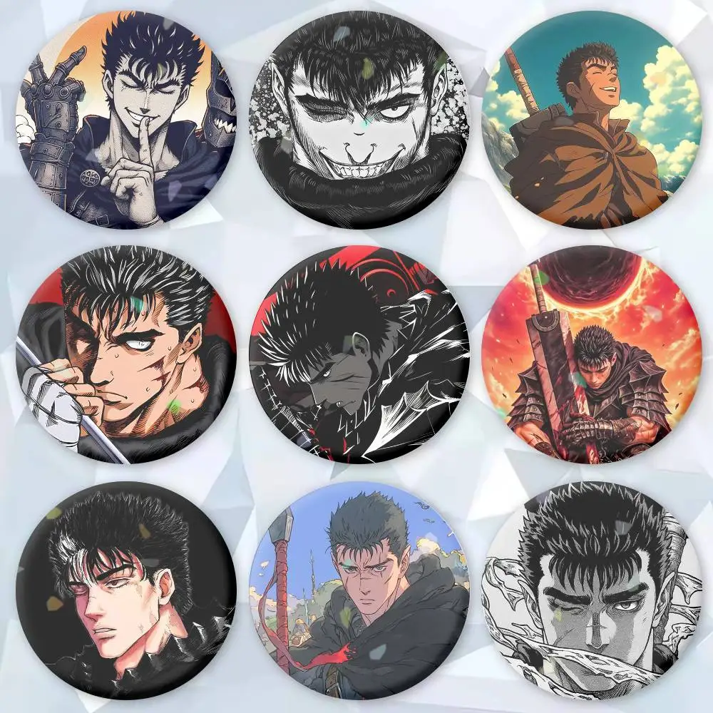

B-Berserk G-Guts Badges Creative Tinplate Button PinsBrooch Badge Clothes Backpack