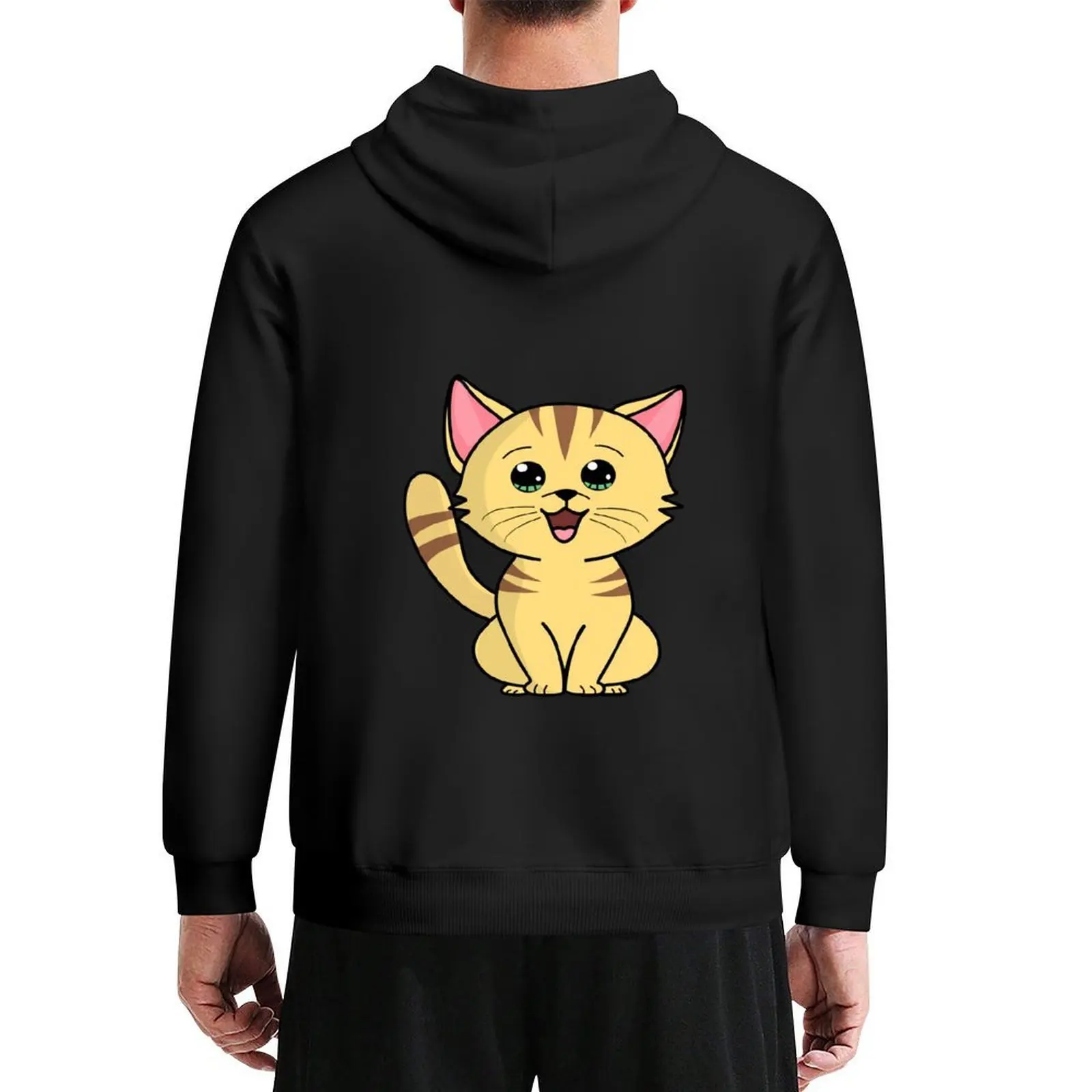 

adorable little cartoon kitty Hoodie mens clothes men's coat men's winter sweater men clothes men's hoodie sweatshirt