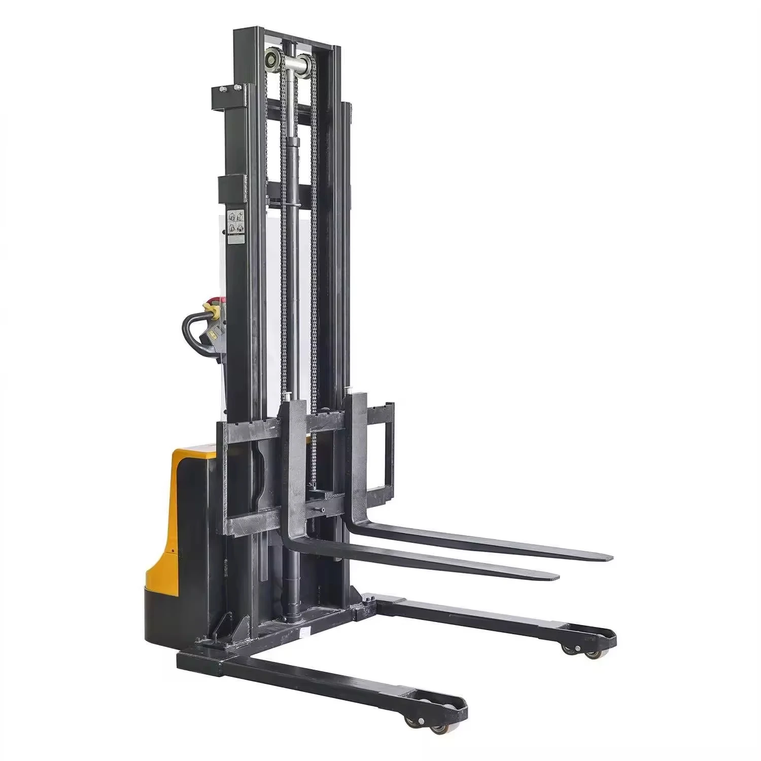 All Electric Walking Forklift 1ton 1.5 Ton Pallet Stacker Reclaimers Electric Stacker With Charger Battery Fork Lift