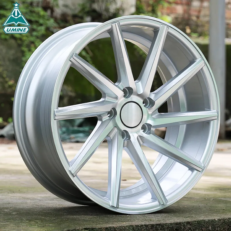 

Wholesale 5 Holes 18 Inch Pcd 112 Et40 Aluminum Alloy Casting Aftermarket Wheel Rim Silver Shiny Car Wheels Rims