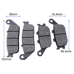 1 Set for Honda VT1100 Shadow VT 1100 95-17 VT1300 Fury VTX 1300 Retro VRX400 1996 CBF500 2004 Motorcycle Front Rear Brake Pads