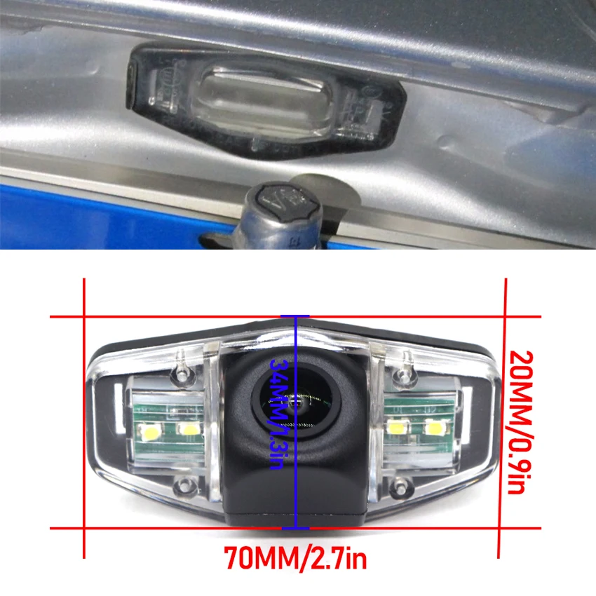 Traiettoria dinamica intelligente tracce telecamera di backup per parcheggio vista posteriore per auto per Honda Accord US Accord Inspire Spirior 2008 ~ 2012