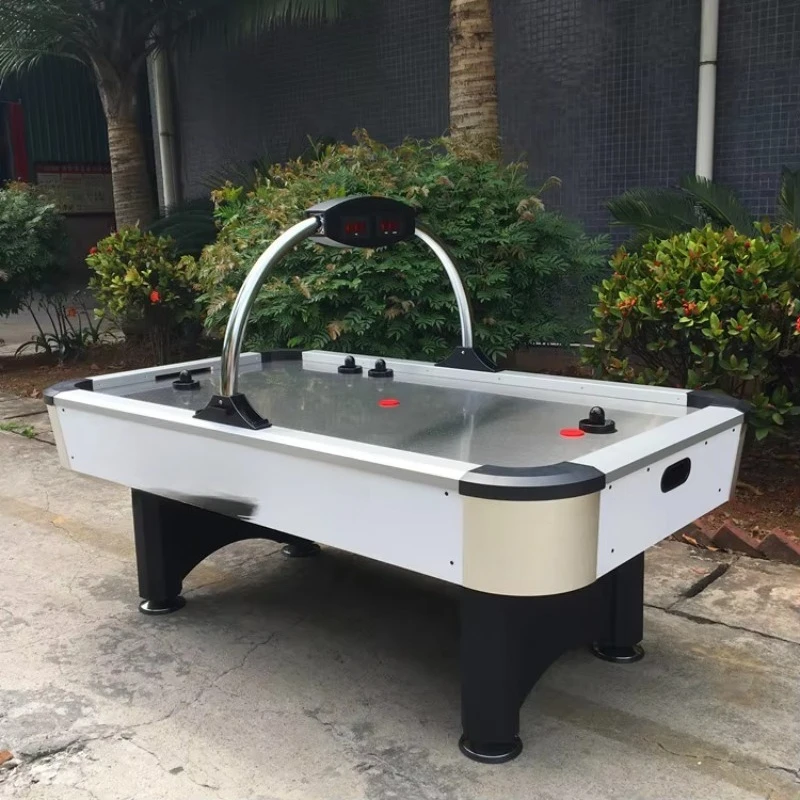 Desktop air-supported ball hockey table with anti-scratch surface, suitable for standing use, foldable for adults, standard size