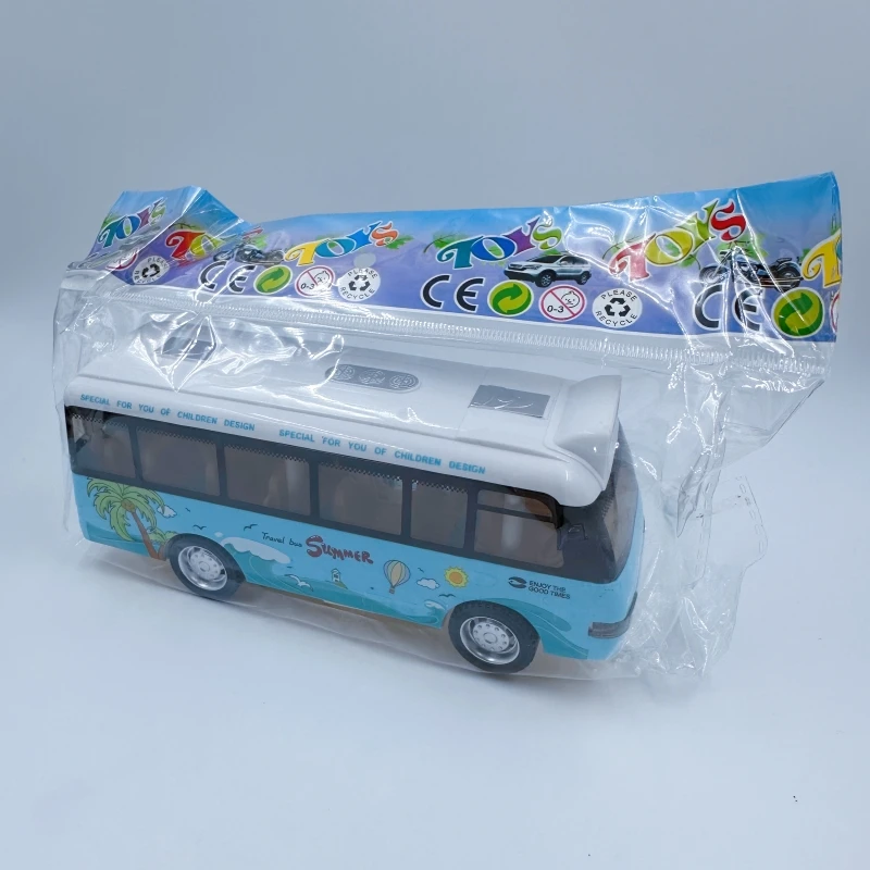 لعبة سبيكة متوهجة موسيقية حافلة مدينة حافلة نموذج صديقة للبيئة محرك الاحتكاك تشجع التفاعل لعبة المهارات الحركية للأعمار من 3 إلى 6 سنوات