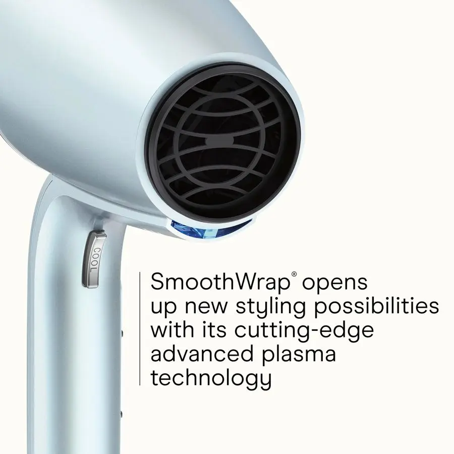 

PRO CONAIR SmoothWrap Hair Dryer, Blow Dryer with Diffuser and Concentrator Attachments, Advanced Plasma and Ceramic Technology