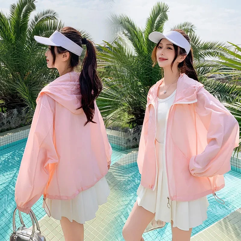 Breathable Sun-Protective Clothing Coat Women's 2025New Spring Summer Jacket Loose High-End Thin Overwear Super Nice Female Tops