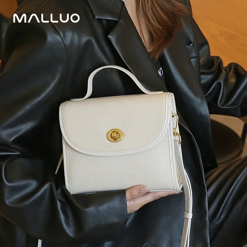 

Female Luxury Retro Small Square Handbags Women's Cow Genuine Leather Shoulder Bags Ladies Leisure Designer Luxury Crossbody Bag