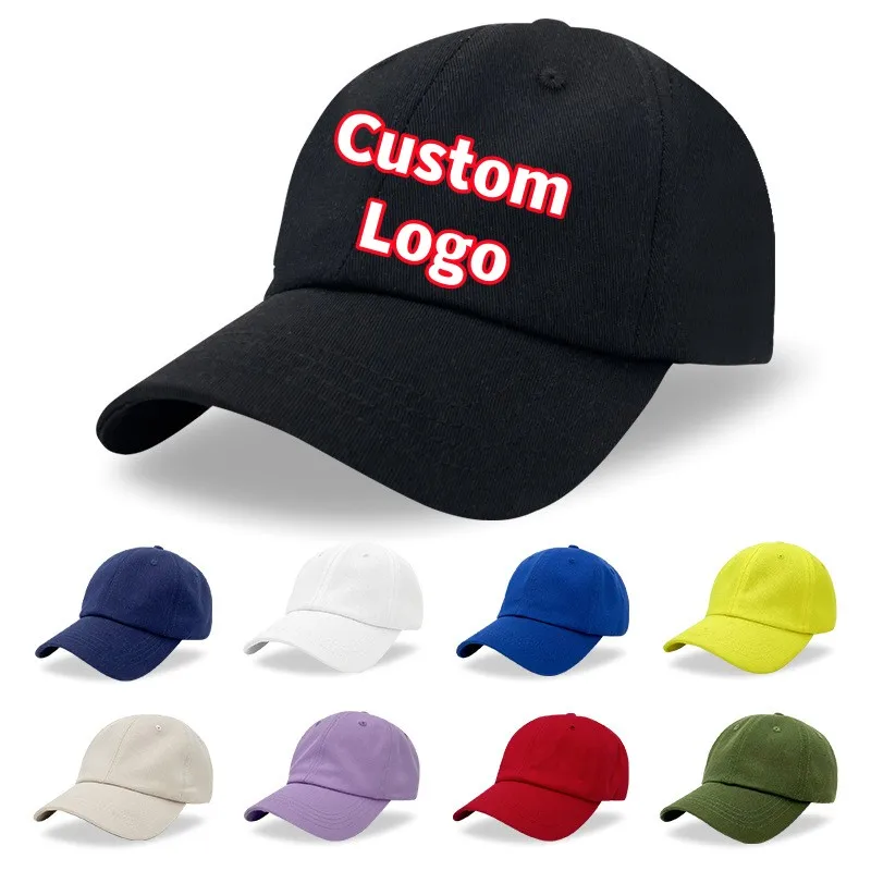 Custom Embroidery Logo Baseball Cap For Men Woman Snapback Hat Fashion Adult Cotton Caps Unisex Plain Visor