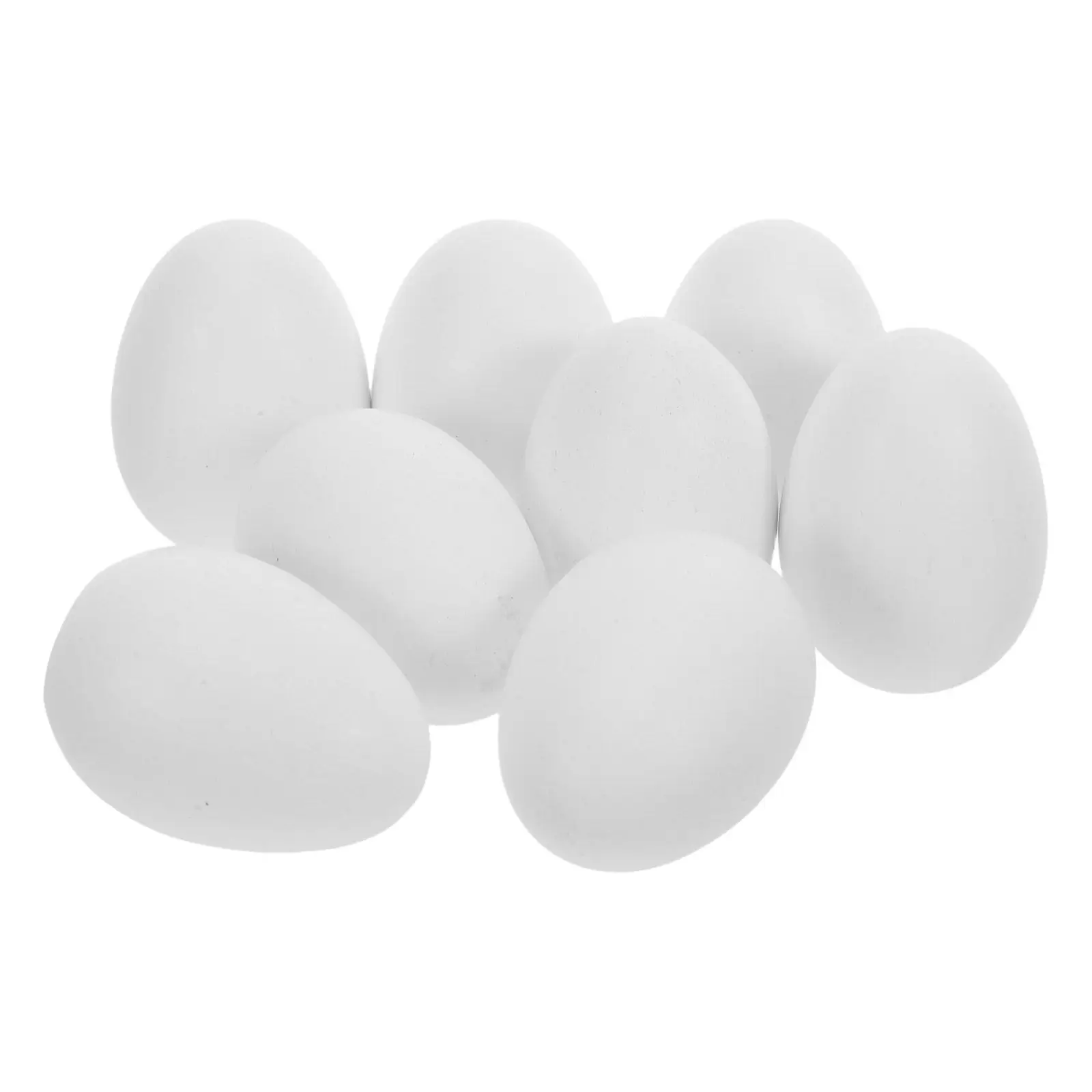 

8Pcs Easter Wood Eggs White Unpainted Faux Wood for Painting Drawing Crafts Unfinished Wooden Easter Decorations DIY